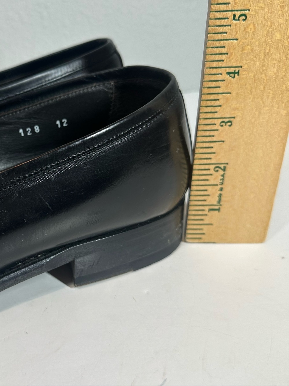 THE BOOT NEW YORK Adam Derrick Italy Classic Black Leather Loafers - Men 12 - Picture 11 of 11